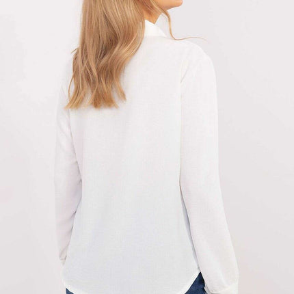 Women's Long Sleeve Shirt Model 203945 Classic Elegance - Très Elite