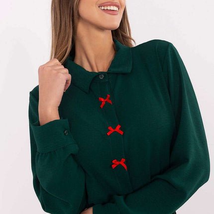 Women's Long Sleeve Shirt Model 203945 Classic Elegance - Très Elite