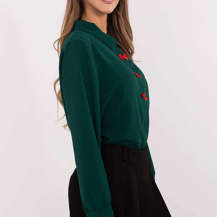 Women's Long Sleeve Shirt Model 203945 Classic Elegance - Très Elite