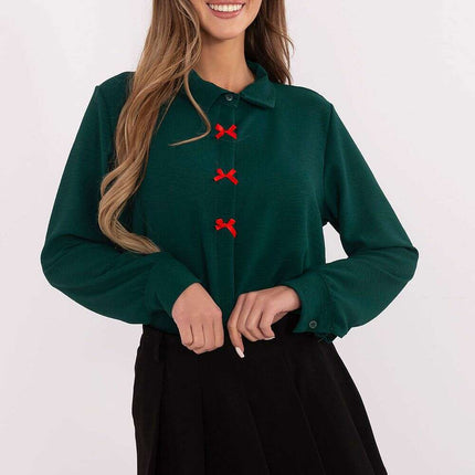 Women's Long Sleeve Shirt Model 203945 Classic Elegance - Très Elite