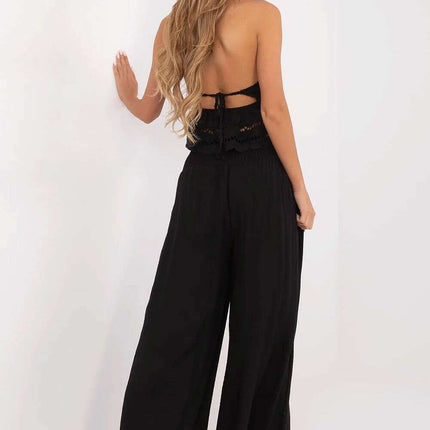 Womens Palazzo Pants 214044 High Waist Elastic Lightweight - Très Elite