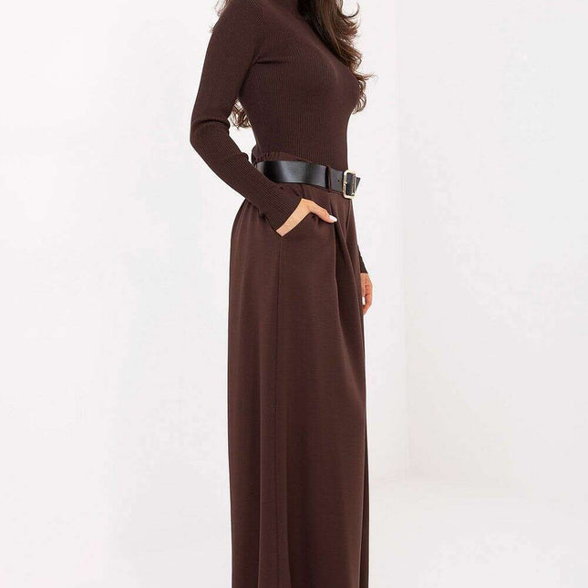 Women’s Palazzo Trousers – High Waist, Pleated, One-Size-Fits-All - Très Elite