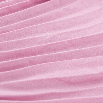 Women's Pleated Knit Midi Skirt Spring-Summer - Très Elite