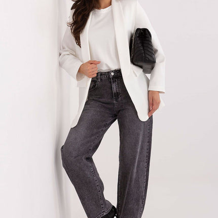 Women's Red Blazer 202901 Elegant Cut With Shoulder Pads - Très Elite