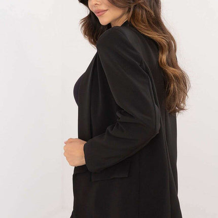 Women's Red Blazer 202901 Elegant Cut With Shoulder Pads - Très Elite