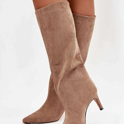 Women's Stiletto Heel Boots – Eco Leather, Pointed Toe, Insulated - Très Elite