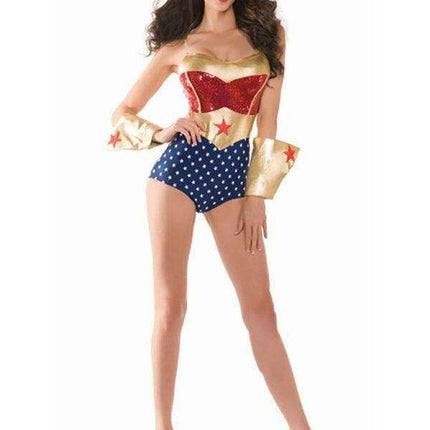 Women's Supergirl Costume with Elegant Flowing Cape for Halloween - Très Elite