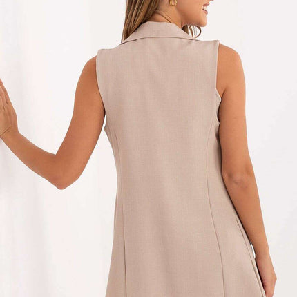 Women’s Tailored Polyester Gilet – Modern Sleeveless Vest - Très Elite