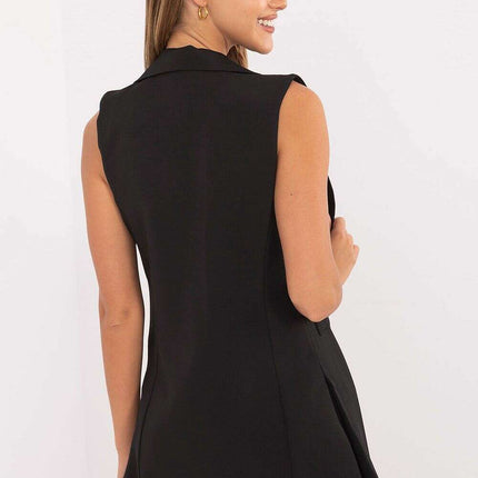 Women’s Tailored Polyester Gilet – Modern Sleeveless Vest - Très Elite