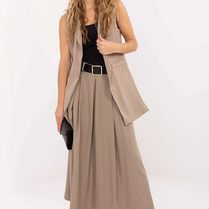 Women’s Tailored Polyester Gilet – Modern Sleeveless Vest - Très Elite