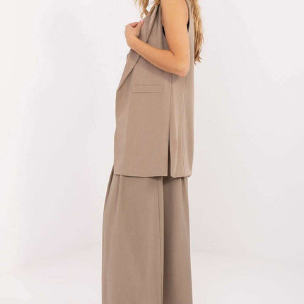 Women’s Tailored Polyester Gilet – Modern Sleeveless Vest - Très Elite