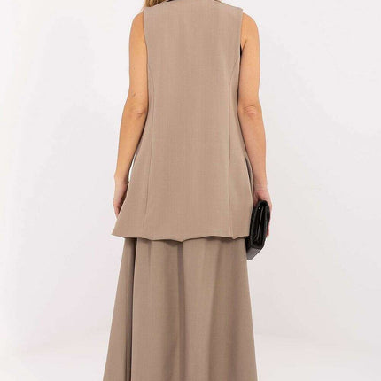 Women’s Tailored Polyester Gilet – Modern Sleeveless Vest - Très Elite