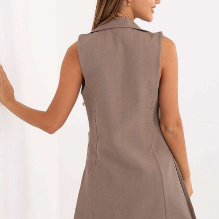 Women’s Tailored Polyester Gilet – Modern Sleeveless Vest - Très Elite