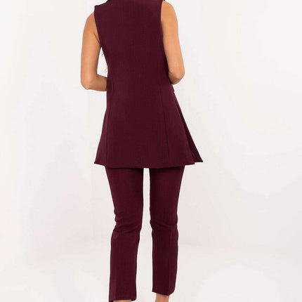 Women’s Tailored Polyester Gilet – Modern Sleeveless Vest - Très Elite