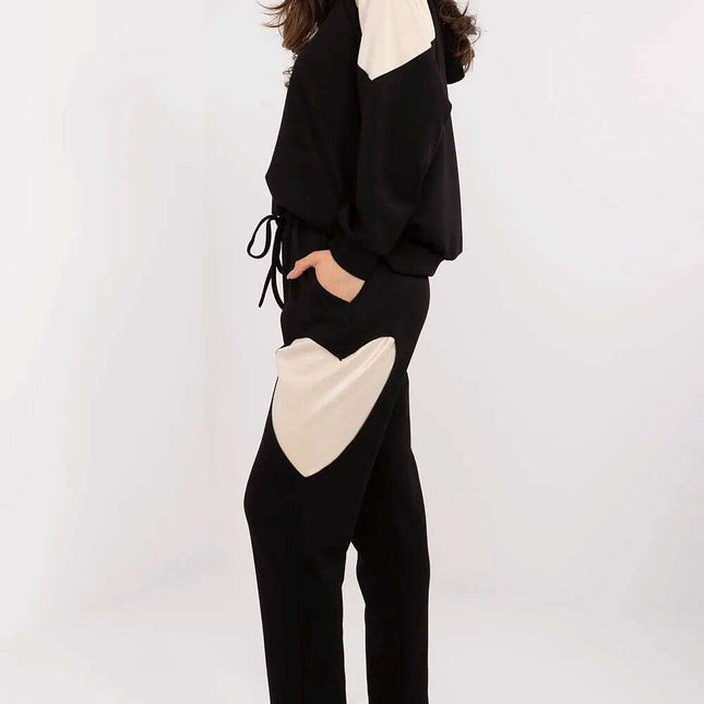 Womens Tracksuit Set With Hoodie And High Waisted Pants