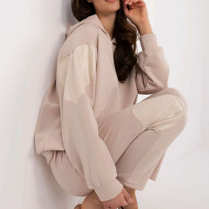 Womens Tracksuit Set With Hoodie And High Waisted Pants - Très Elite