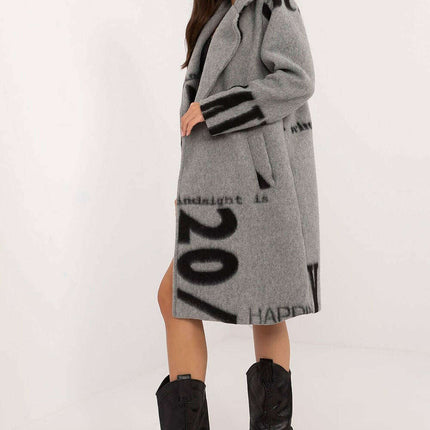 Women's Transitional Coat 200504 With Colorful Print - Très Elite