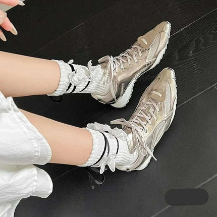 Women's Trendy Asymmetrical Boxing Sneakers - Performance Meets Everyday Style - Très Elite
