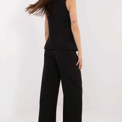 Womens Vest And Trousers Set Model 212539 Black Two Piece - Très Elite