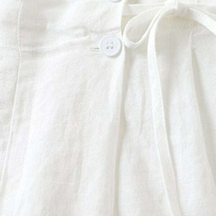 Women's Woven Cotton Linen Baggy Shorts - Très Elite