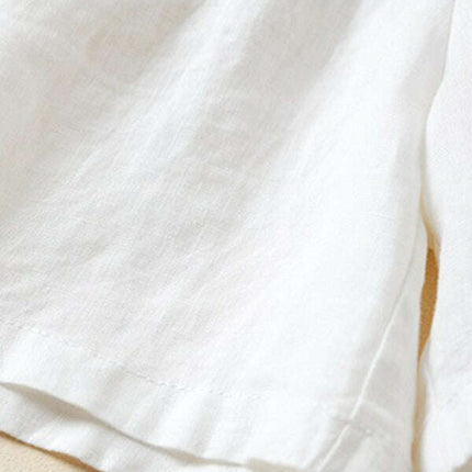 Women's Woven Cotton Linen Baggy Shorts - Très Elite