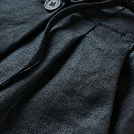 Women's Woven Cotton Linen Baggy Shorts - Très Elite
