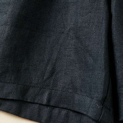 Women's Woven Cotton Linen Baggy Shorts - Très Elite