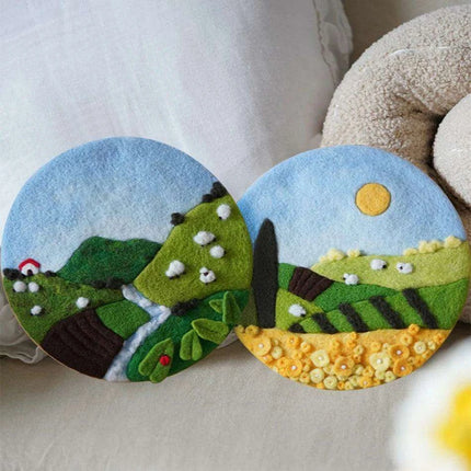 Wool Artistry Felting Kit with Embroidery Frame for Unique Creations - Très Elite