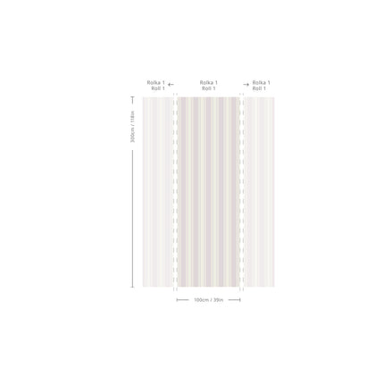 Wallcolors Tapeta Woven Stripe Wallpaper - Durable, Elegant Design