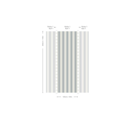 Wallcolors Tapeta Woven Stripe Wallpaper - Durable, Elegant Design