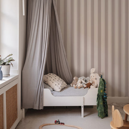 Wallcolors Tapeta Woven Stripe Wallpaper - Durable, Elegant Design