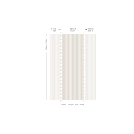 Wallcolors Tapeta Woven Stripe Wallpaper - Durable, Elegant Design