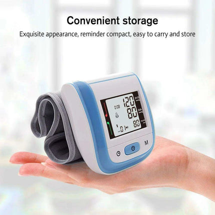 Wrist-Fit Digital Blood Pressure & Heart Rate Tracker for Optimal Health Monitoring - Très Elite