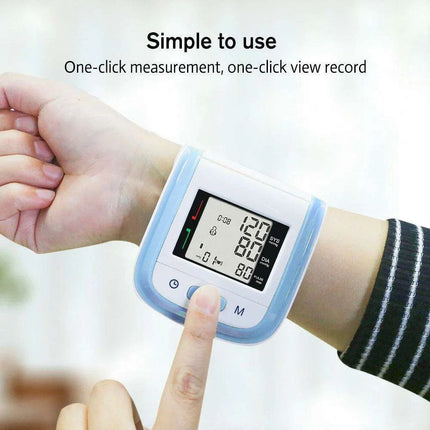 Wrist-Fit Digital Blood Pressure & Heart Rate Tracker for Optimal Health Monitoring - Très Elite