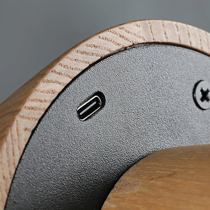 Rechargeable Tree-Shaped LED Table Lamp in Wood and Acrylic