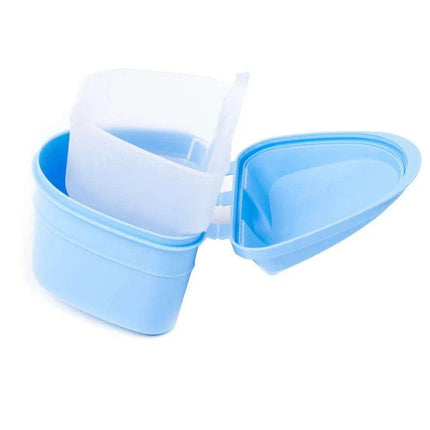Y-Kelin Stylish Denture Care Kit with Complimentary Cleaning Tablets in Four Vibrant Colors - Très Elite