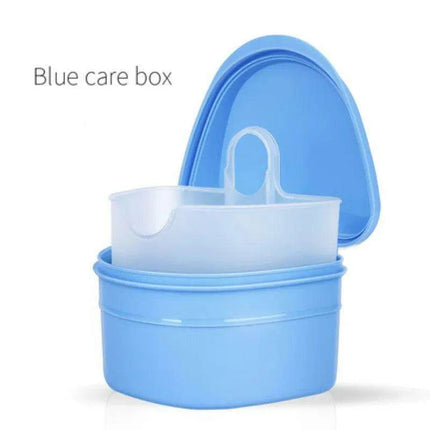 Y-Kelin Stylish Denture Care Kit with Complimentary Cleaning Tablets in Four Vibrant Colors - Très Elite