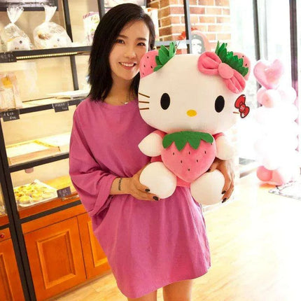 Y2K Hello Kitty Cozy Plush Toy - Adorable Kawaii Cuddly Companion for Children's Birthday Celebrations - Très Elite