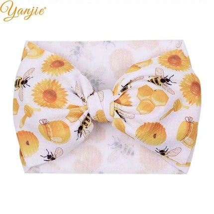 YANJIE 2023 Customizable Large Hair Bow Headband Set for Kids..