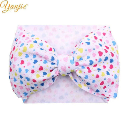 YANJIE 2023 Customizable Large Hair Bow Headband Set for Kids..