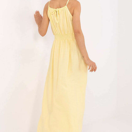 Yellow Daydress Maxi 215177 Spaghetti Strap Elegant Dress - Très Elite