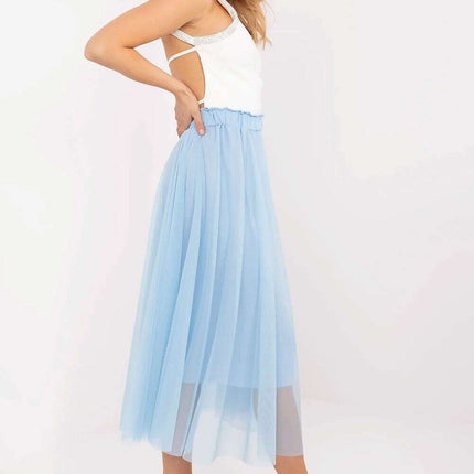 Yellow Tulle Midi Skirt Model 209831 By Italy Moda Label - Très Elite