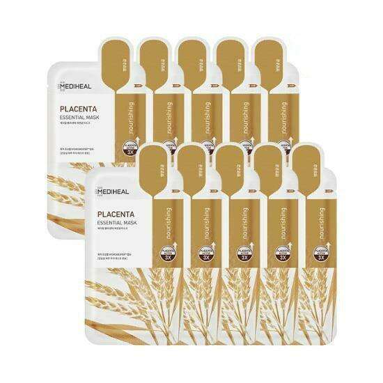 Youthful Radiance Placenta Infusion Facial Mask Set - 10 Sheets
