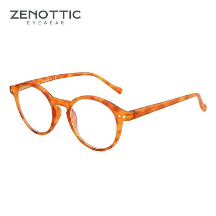 ZENOTTIC 2024 Retro Blue Light Blocking Reading Glasses - Chic Eyewear for Eye Protection and Better Sleep - Très Elite