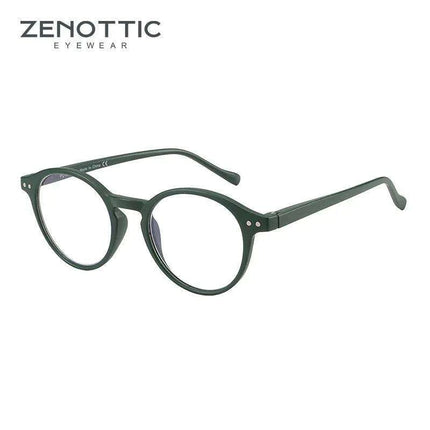 ZENOTTIC 2024 Retro Blue Light Blocking Reading Glasses - Chic Eyewear for Eye Protection and Better Sleep - Très Elite