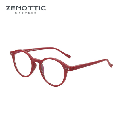 ZENOTTIC 2024 Retro Blue Light Blocking Reading Glasses - Chic Eyewear for Eye Protection and Better Sleep - Très Elite