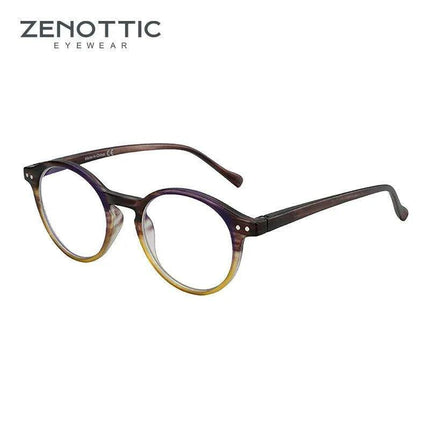 ZENOTTIC 2024 Retro Blue Light Blocking Reading Glasses - Chic Eyewear for Eye Protection and Better Sleep - Très Elite