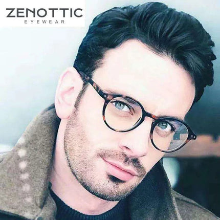 ZENOTTIC 2024 Retro Blue Light Blocking Reading Glasses - Chic Eyewear for Eye Protection and Better Sleep - Très Elite