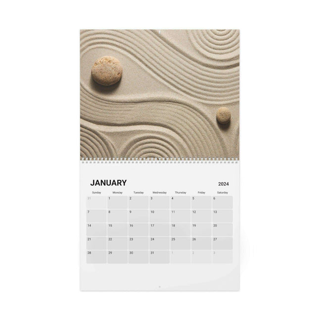 Zen Masterpieces 2024 Artistic Wall Calendar - Elevate Your Space with Elegance