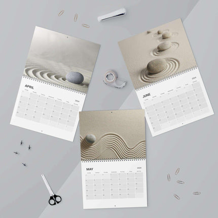 Zen Masterpieces 2024 Artistic Wall Calendar - Elevate Your Space with Elegance